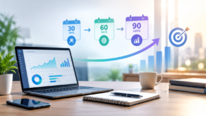 First 90 days of digital marketing strategy and business growth